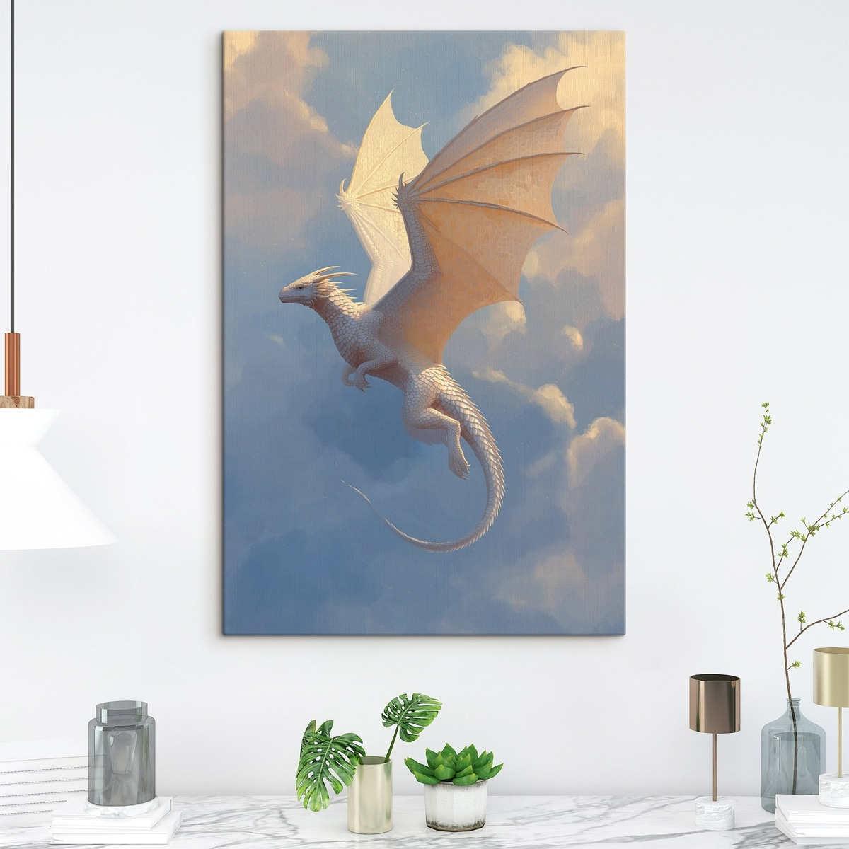 Witte draak in de lucht — interieur 2