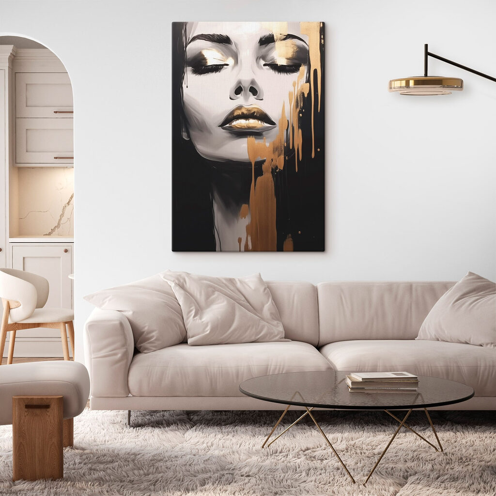 - Artistieke expressie in monochrome tinten in een interieur