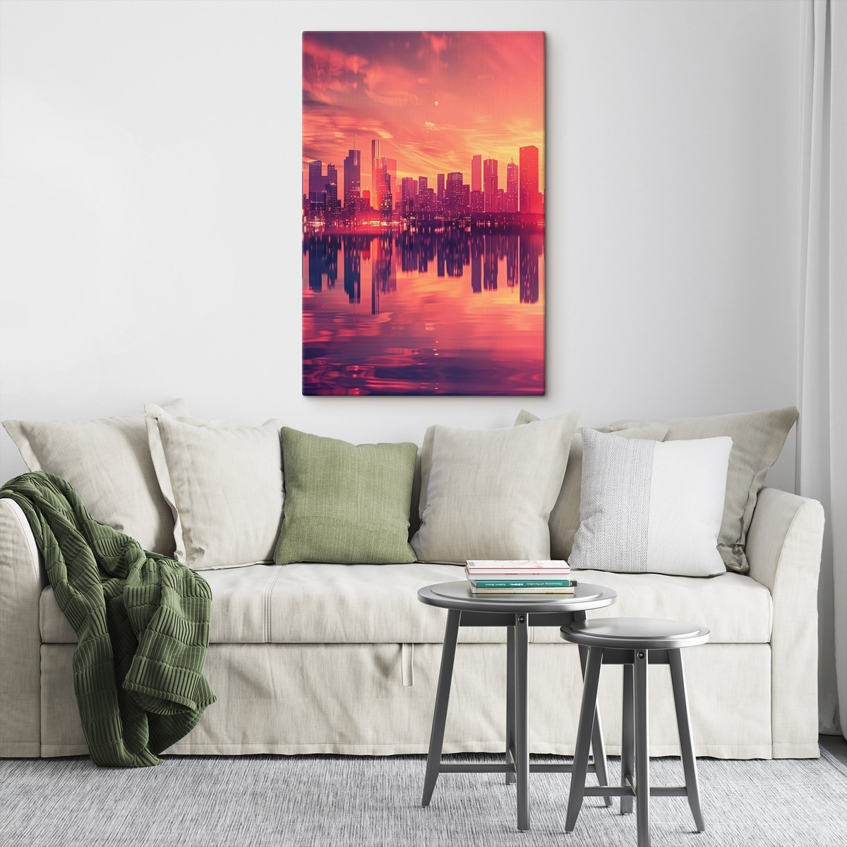 Stad bij zonsondergang — interieur 1