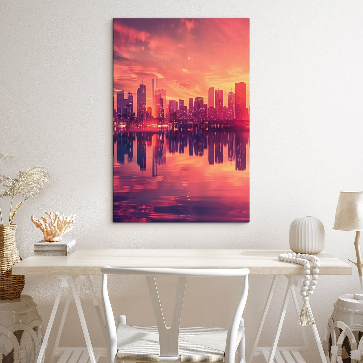 Stad bij zonsondergang — interieur 2