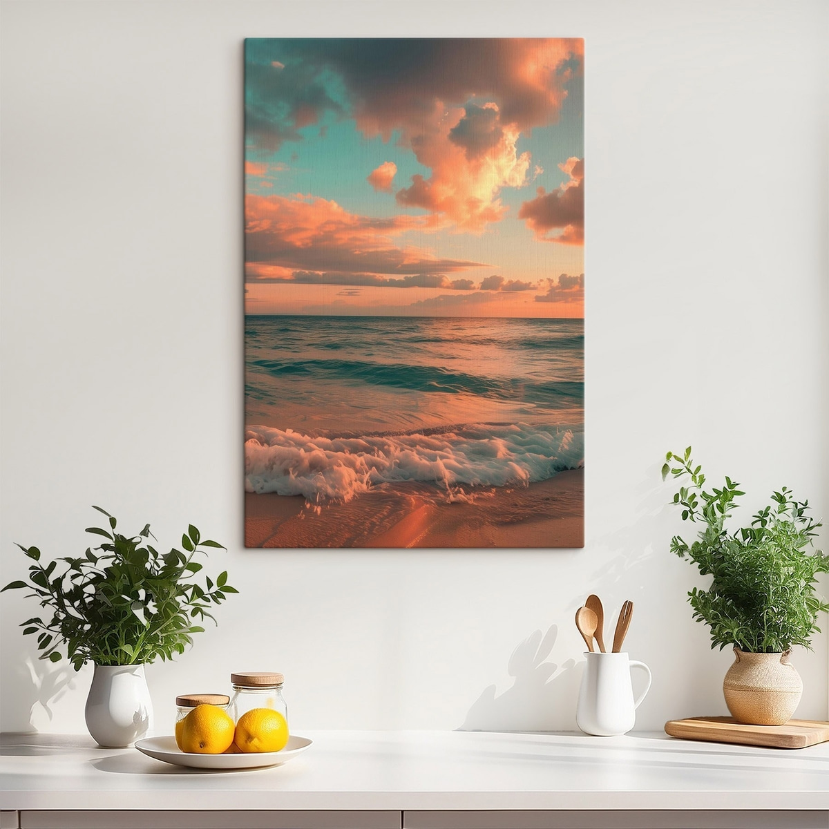 Wolken tegen de achtergrond van de zee — interieur 2