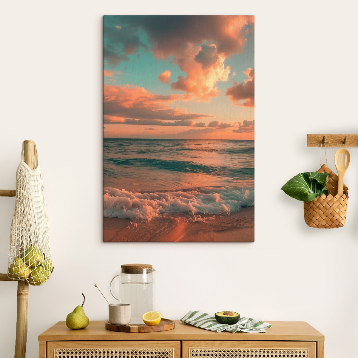 Wolken tegen de achtergrond van de zee — interieur 1