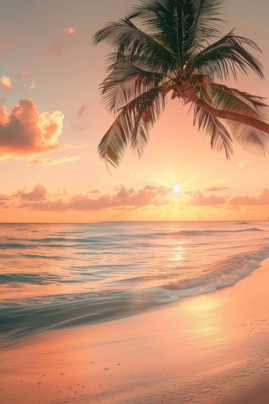 Zonsondergang op zee — volledig ontwerp