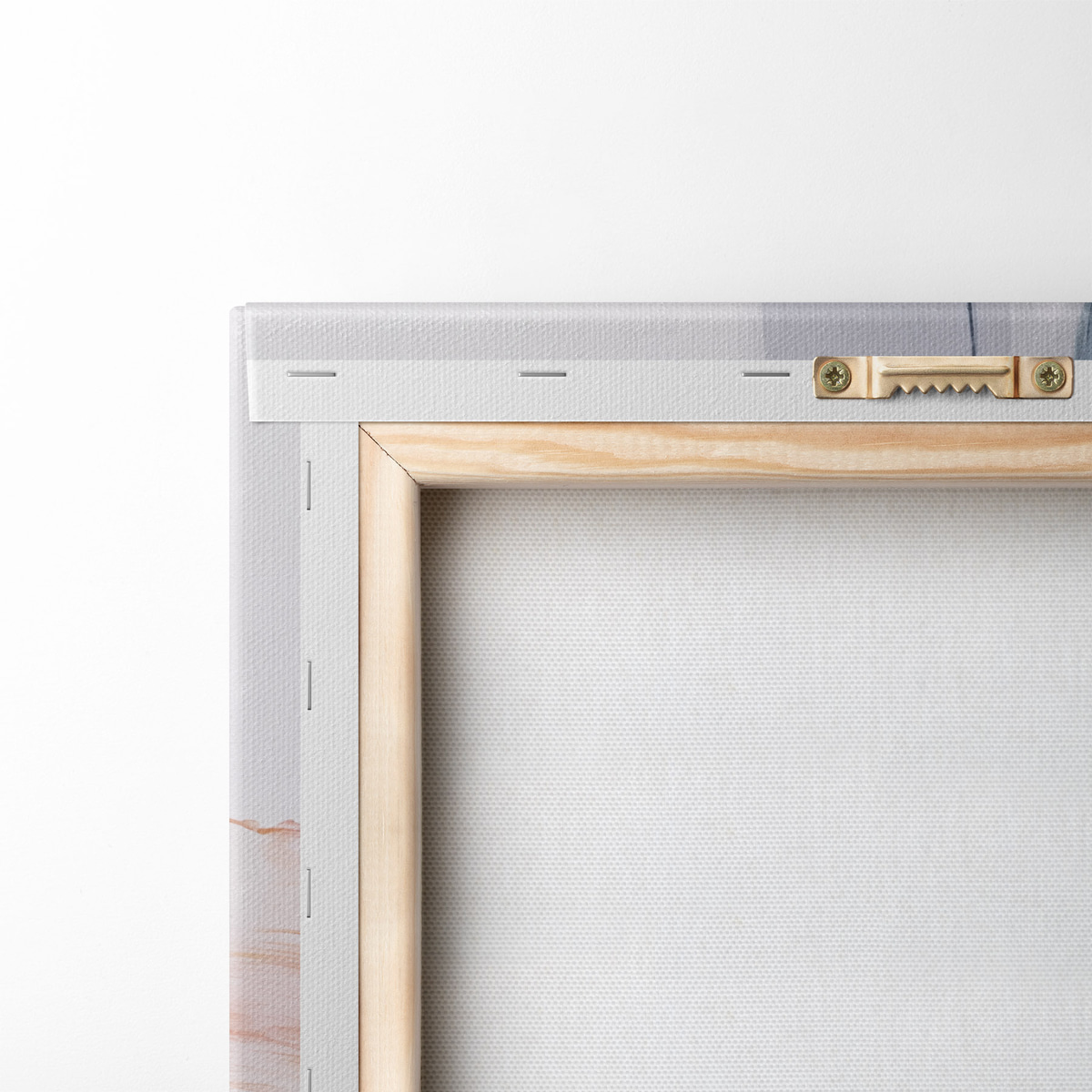 Abstractie imitatie van penseelstreken — achterkant