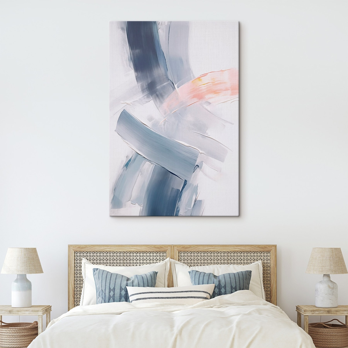 Abstractie imitatie van penseelstreken — interieur 2