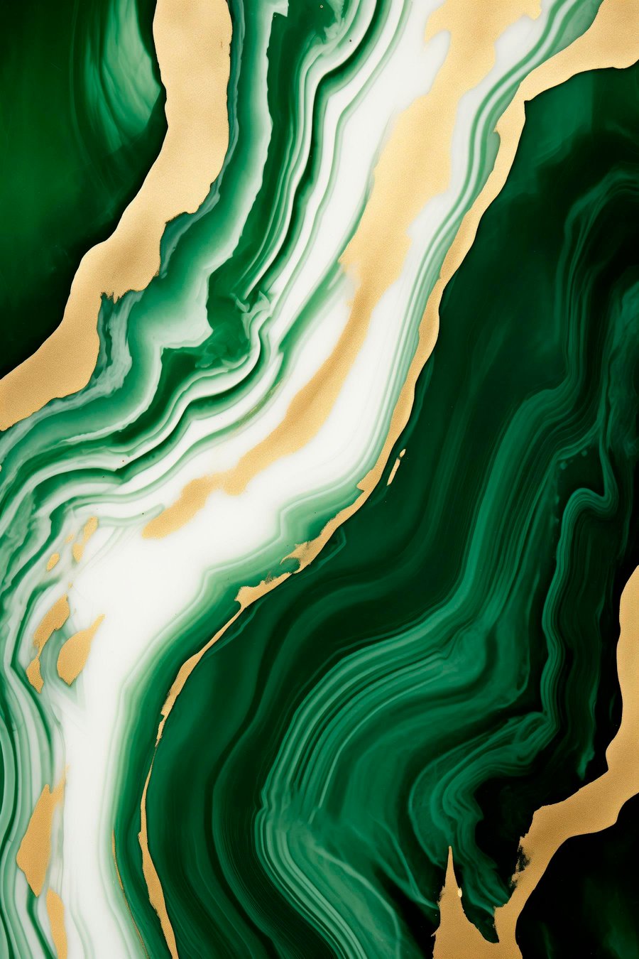 Groen-wit-geel marmeren texturen — volledig ontwerp