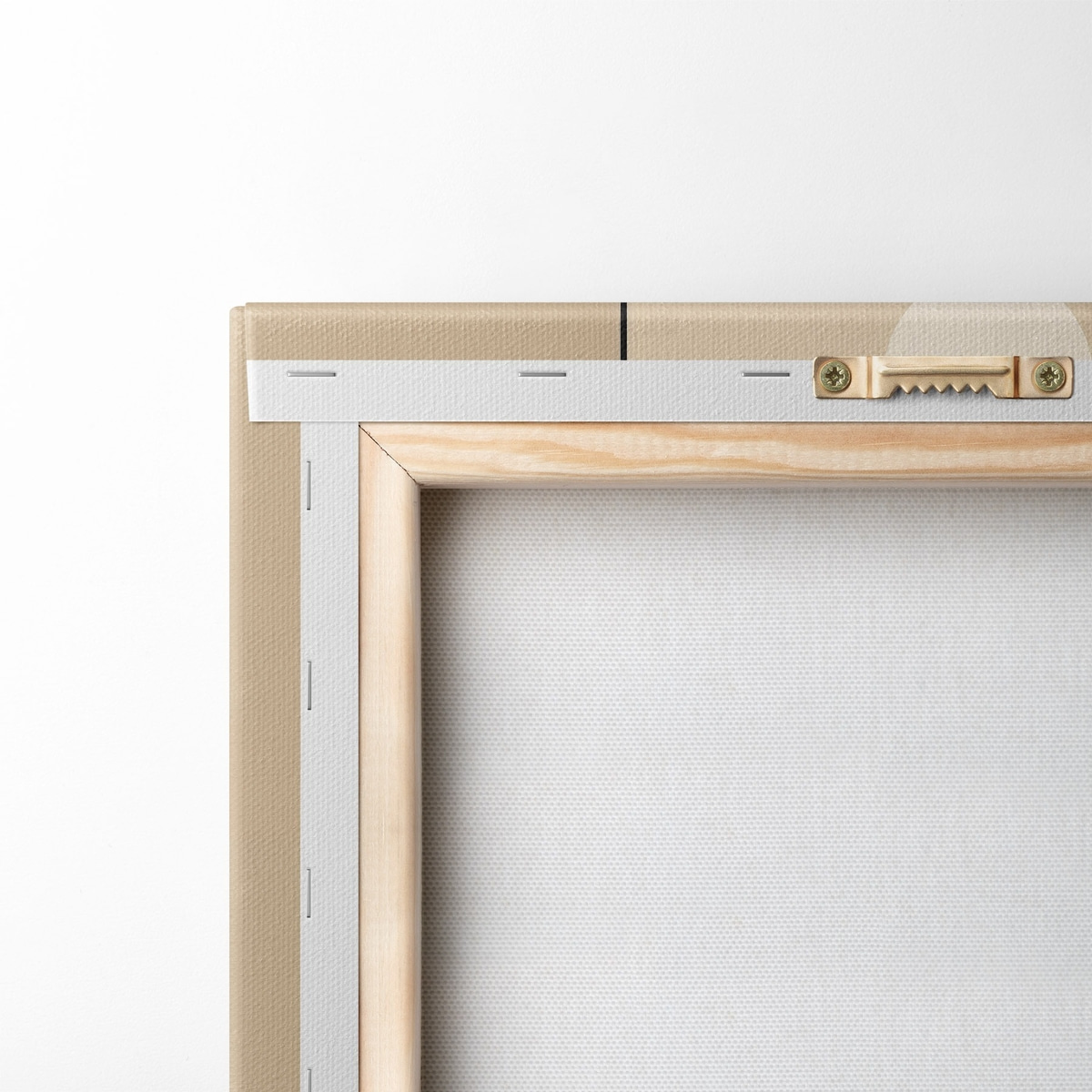 Minimalistische abstracte cirkels op een beige achtergrond — achterkant