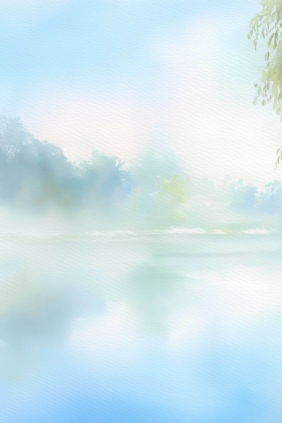 aquarelmeer in blauwe tinten — volledig ontwerp
