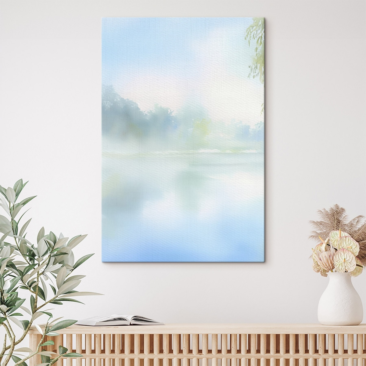 aquarelmeer in blauwe tinten — interieur 1