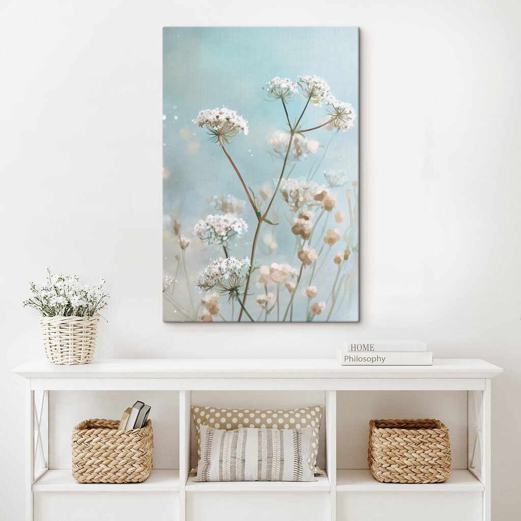 Verfijnde bloemen tegen een zachte achtergrond — interieur 2