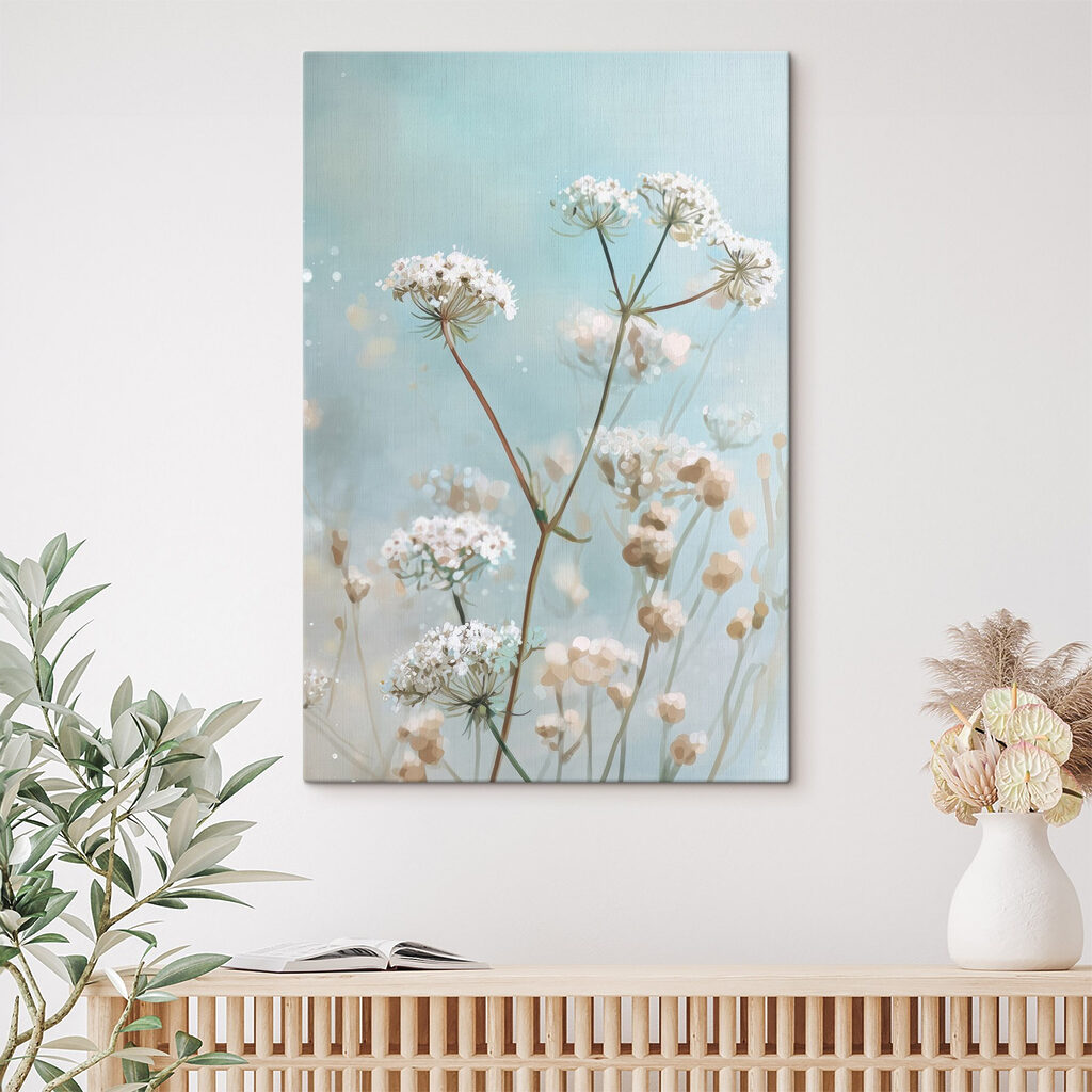 Verfijnde bloemen tegen een zachte achtergrond — interieur 1