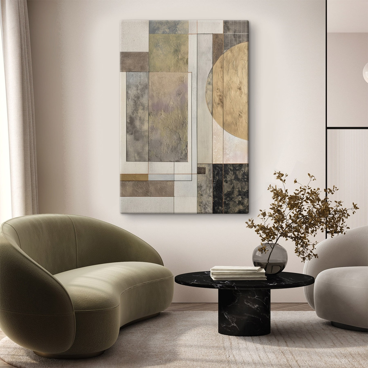 abstracte moderne geometrie — interieur 2
