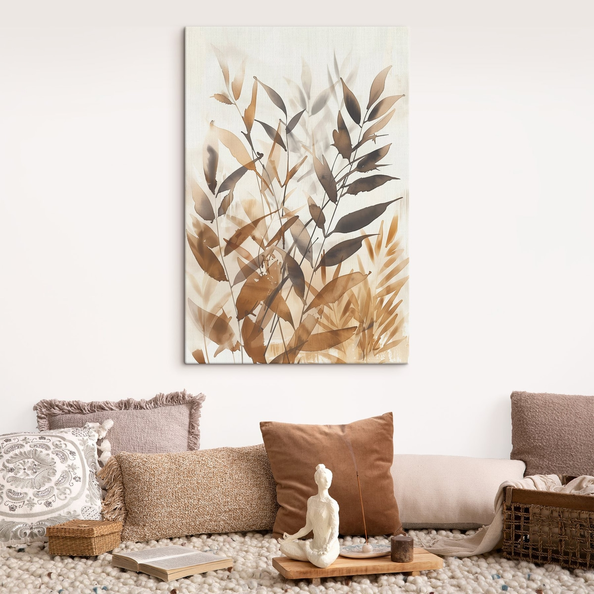 Delicate takken met bladeren — interieur 3