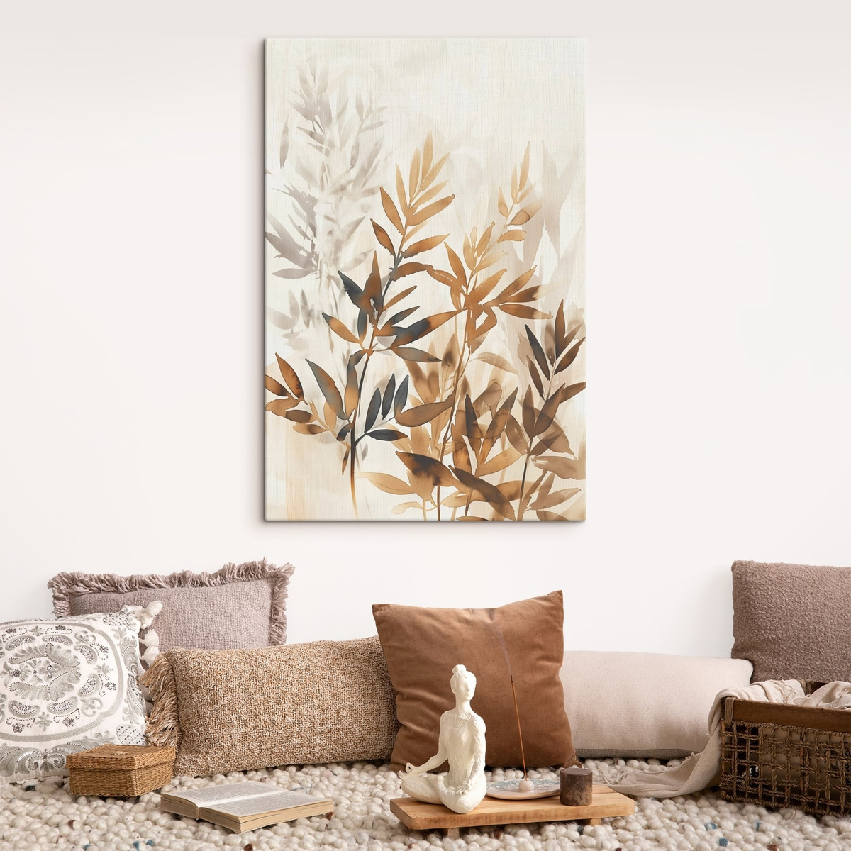 Delicate takken met bladeren — interieur 2