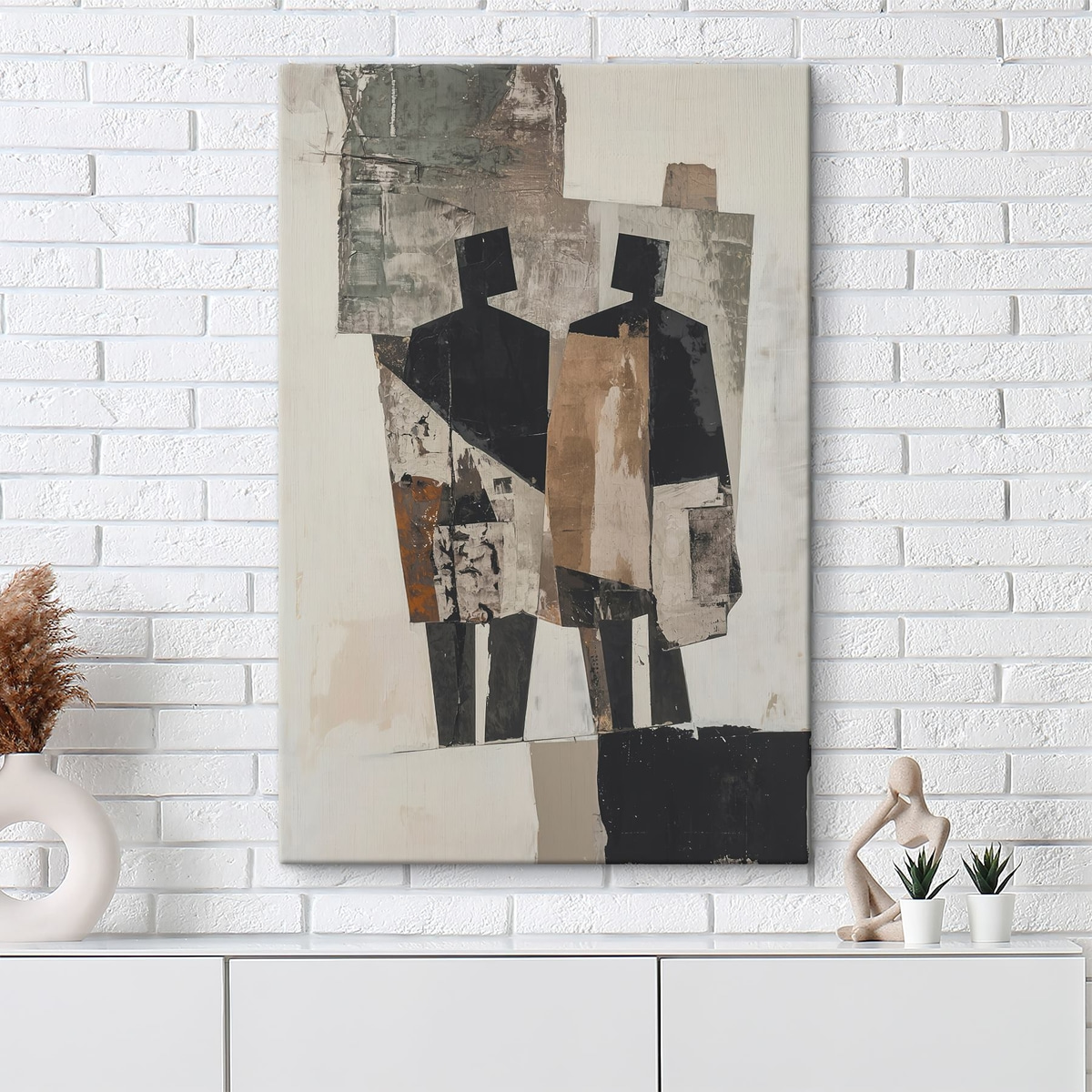 Moderne abstractie met silhouetten — interieur 3