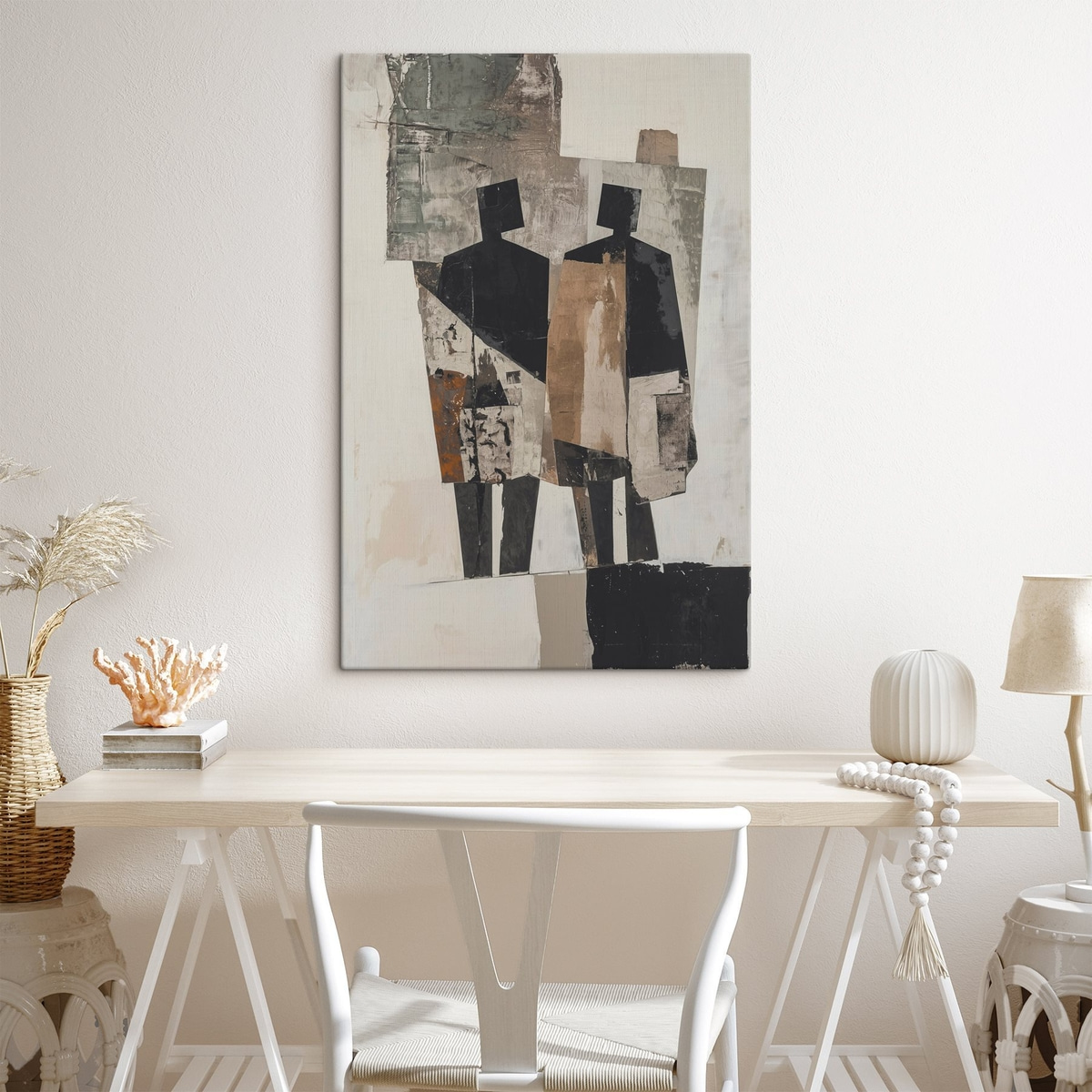 Moderne abstractie met silhouetten — interieur 2