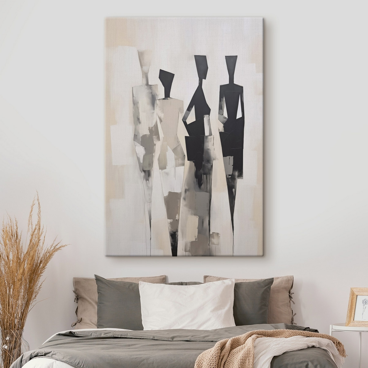 Abstracte silhouetten van mensen — interieur 2
