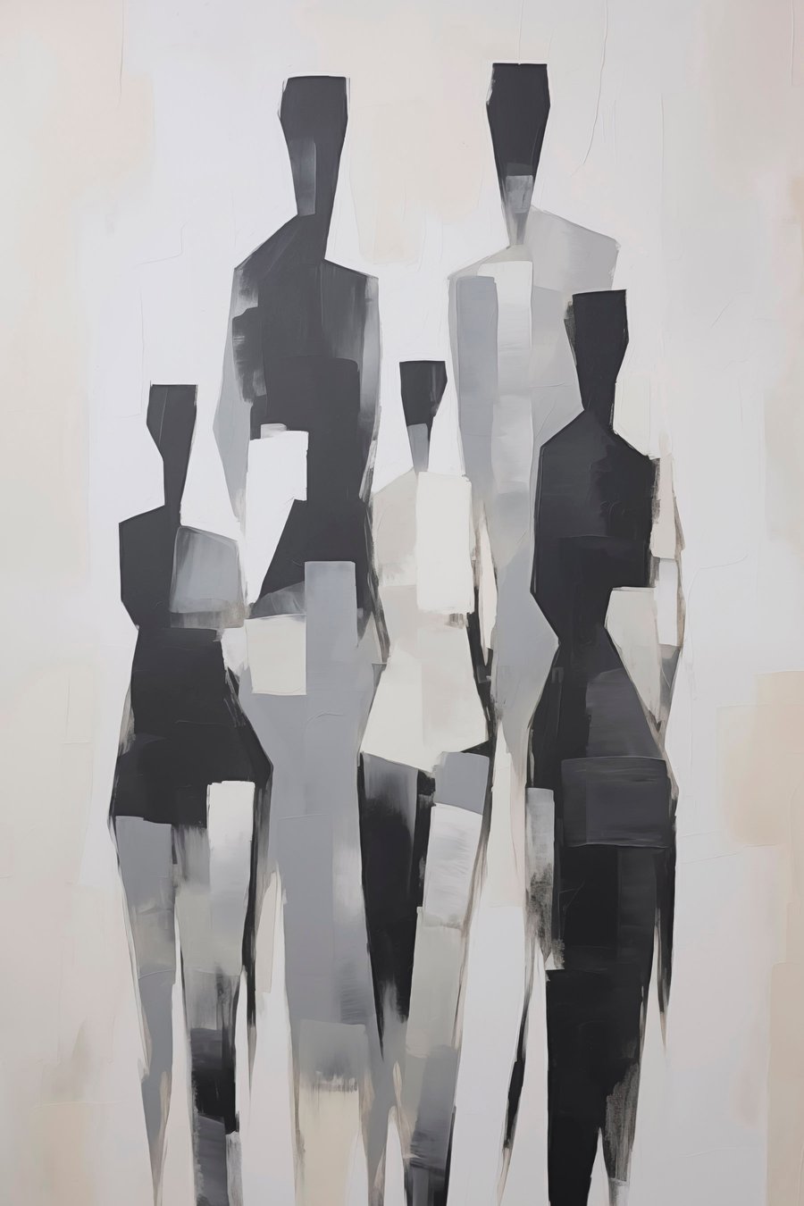 Abstracte silhouetten — volledig ontwerp