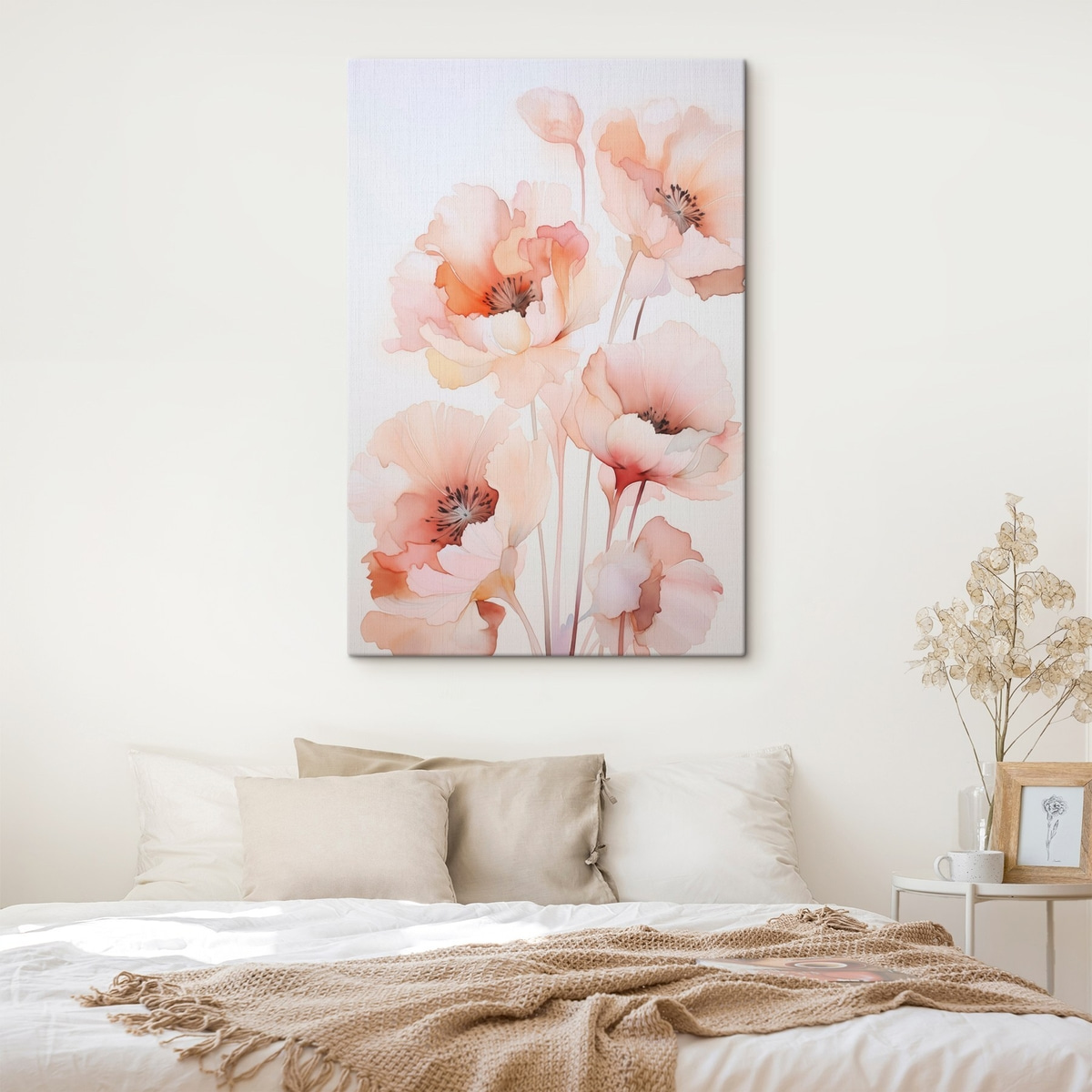 Klaprozen imitatie aquarel — interieur 1