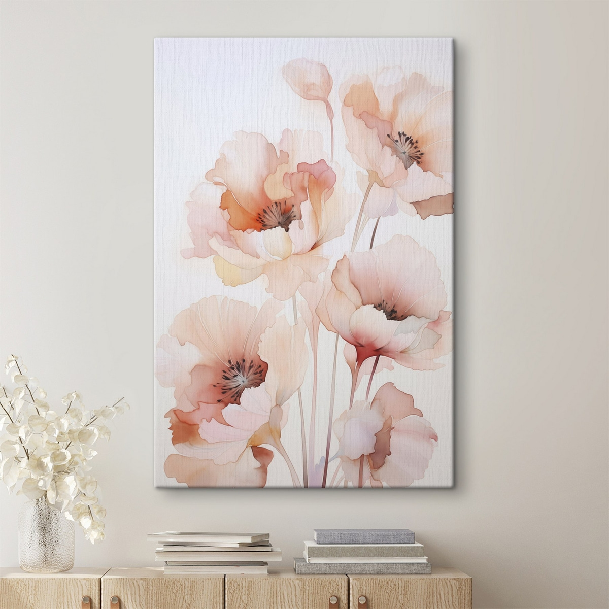 Klaprozen imitatie aquarel — interieur 2