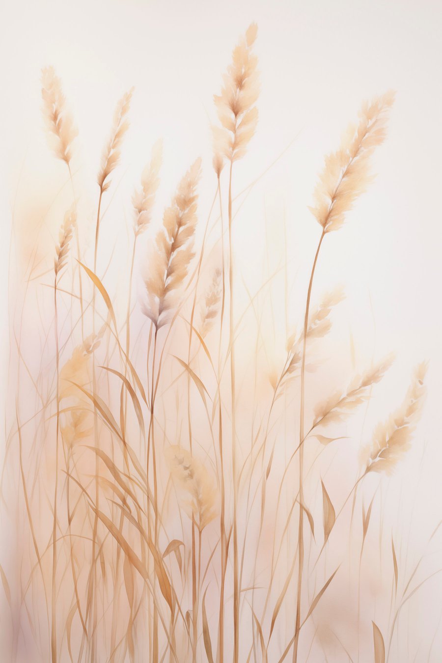 Spikelets imitatie aquarel — volledig ontwerp