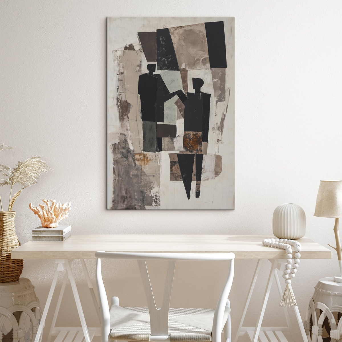 Abstracte figuren van een koppel — interieur 3
