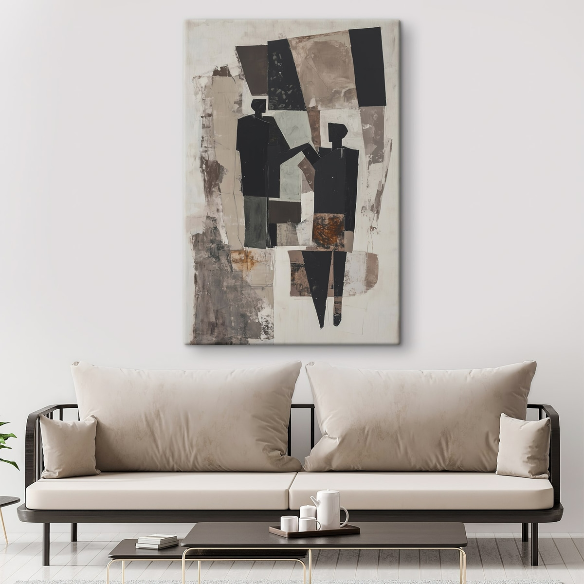 Abstracte figuren van een koppel — interieur 1