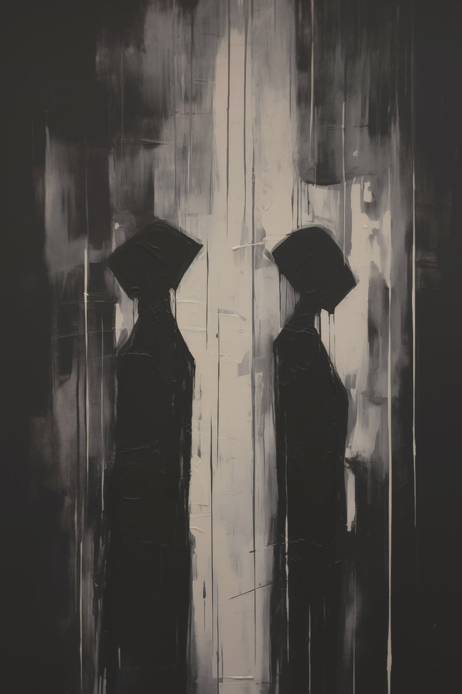 Twee silhouetten — volledig ontwerp