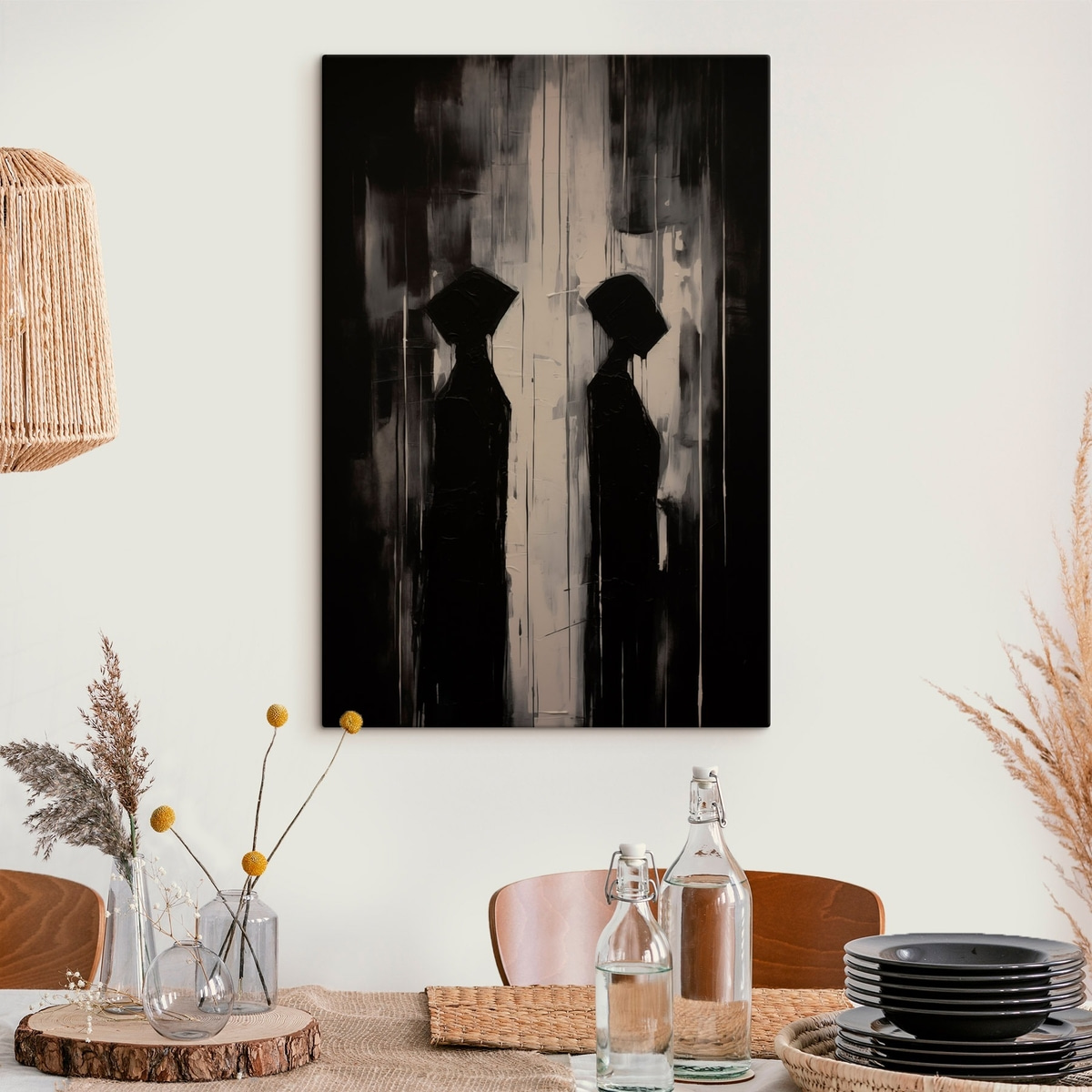 Twee silhouetten — interieur 1