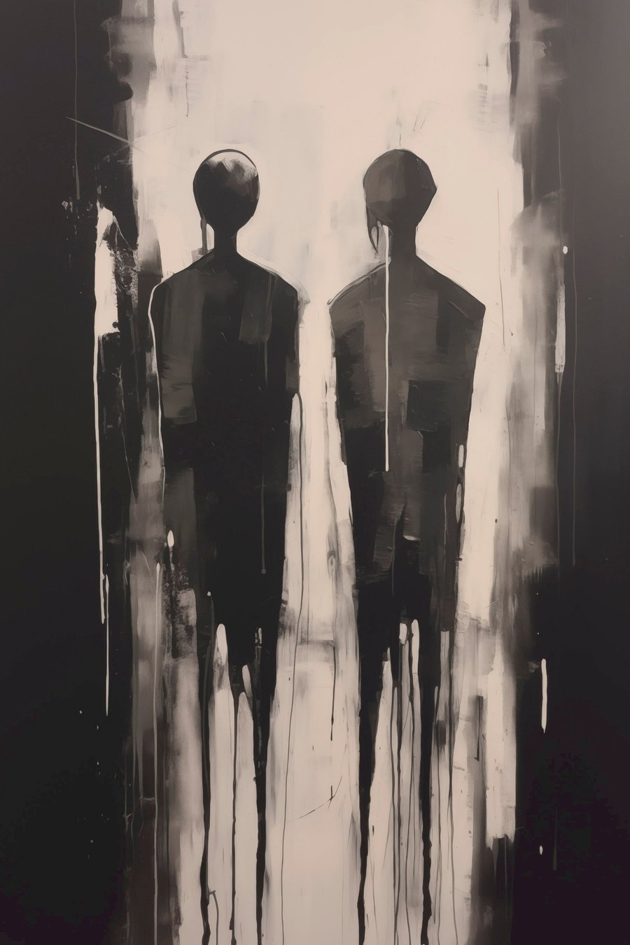 Twee silhouetten — volledig ontwerp