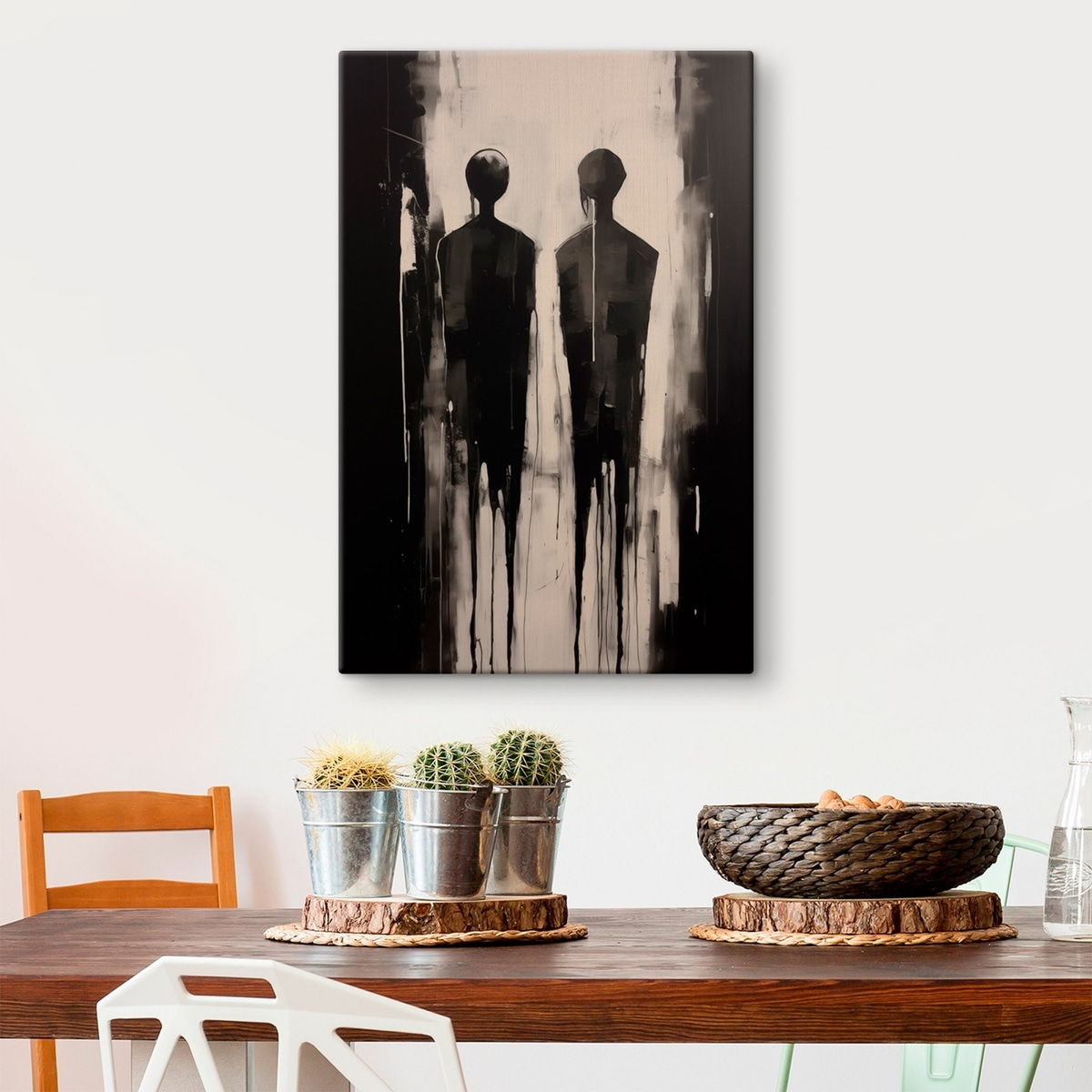 Twee silhouetten — interieur 2