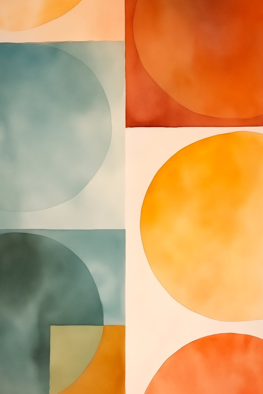 Geometrische abstracte cirkels — volledig ontwerp