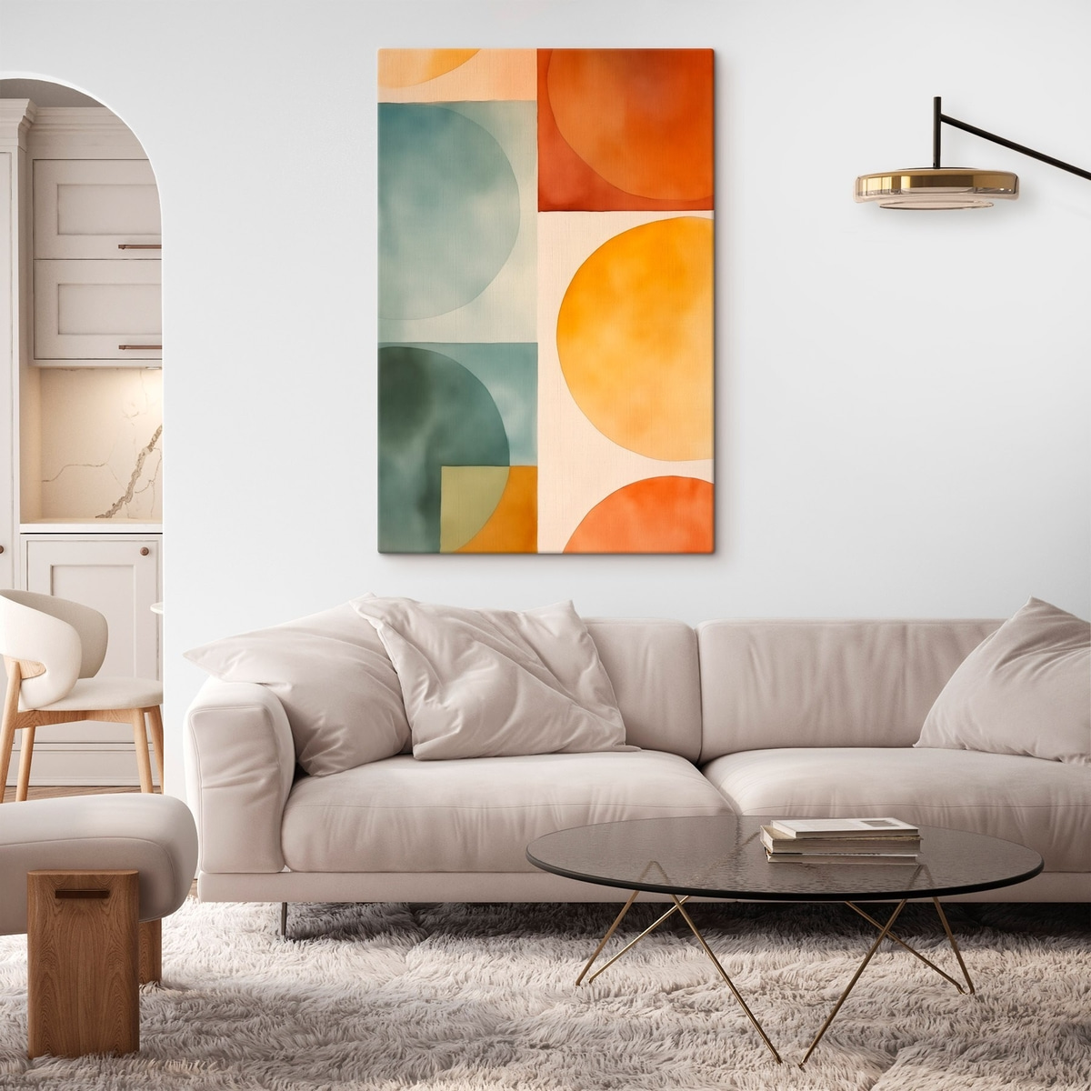 Geometrische abstracte cirkels — interieur 1