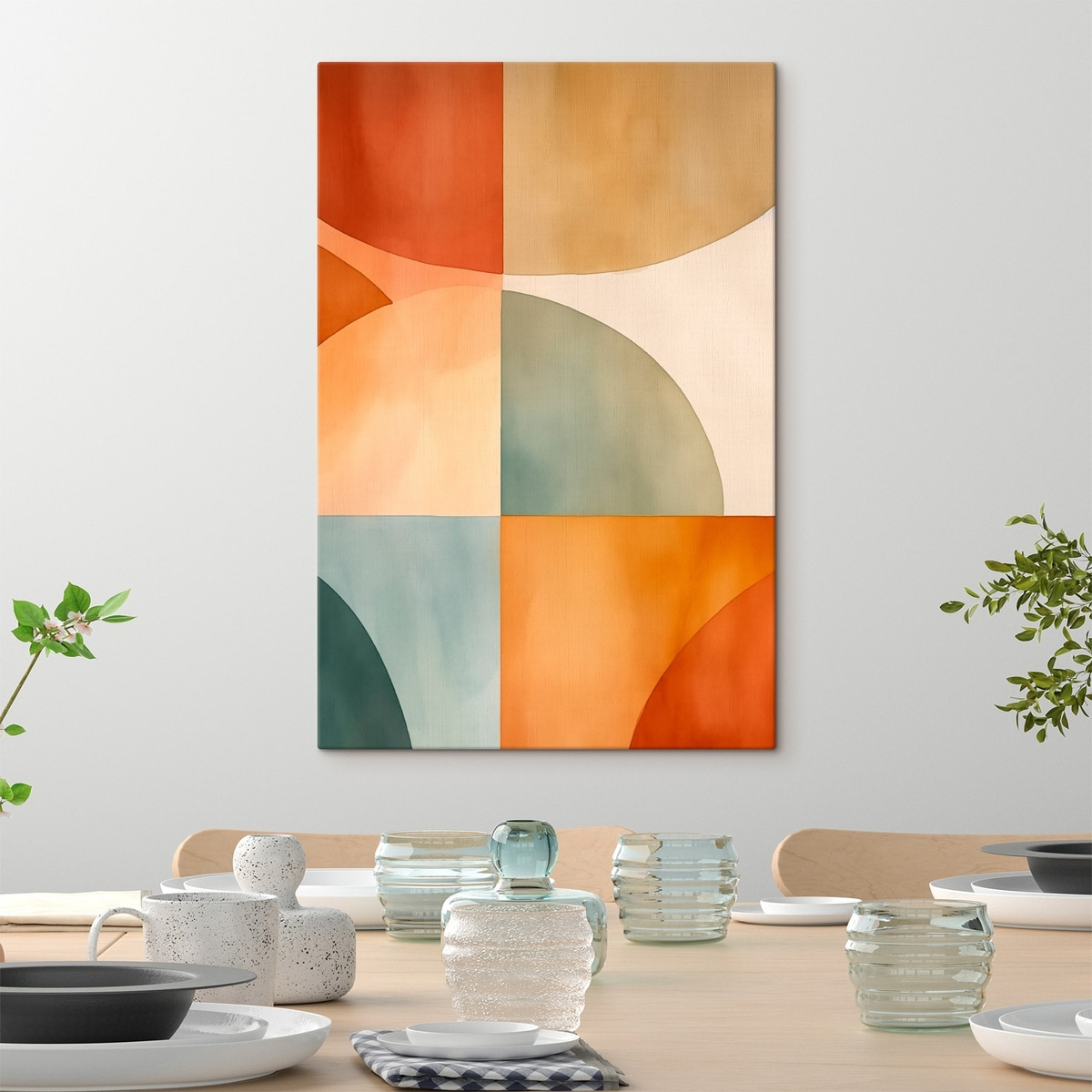 Geometrische abstracte cirkels — interieur 1