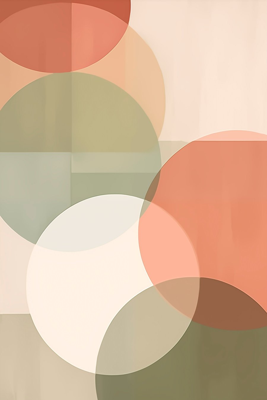 Grote abstracte cirkels — volledig ontwerp