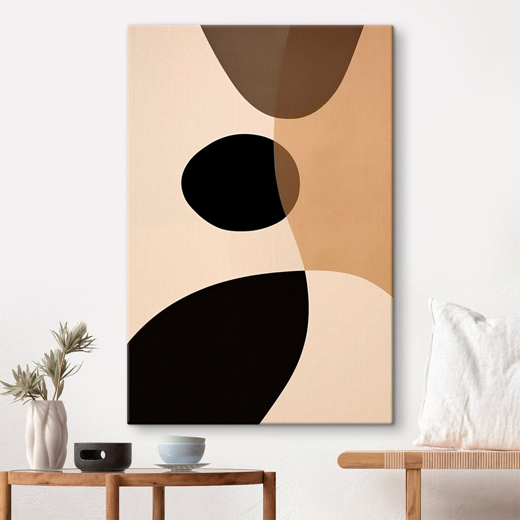 Zwarte en bruine cirkels — interieur 1