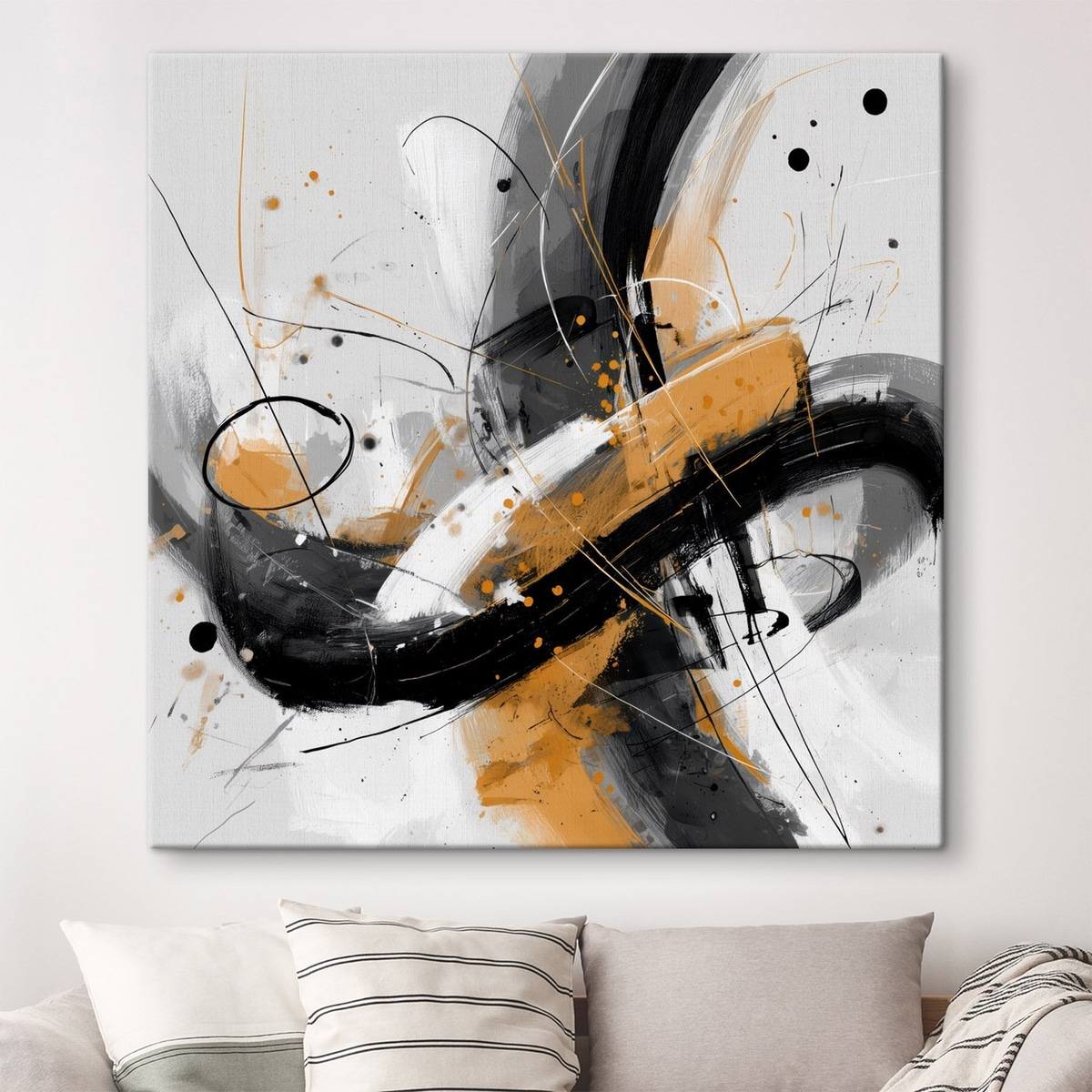 Grafische echo in moderne abstracte stijl — interieur 3