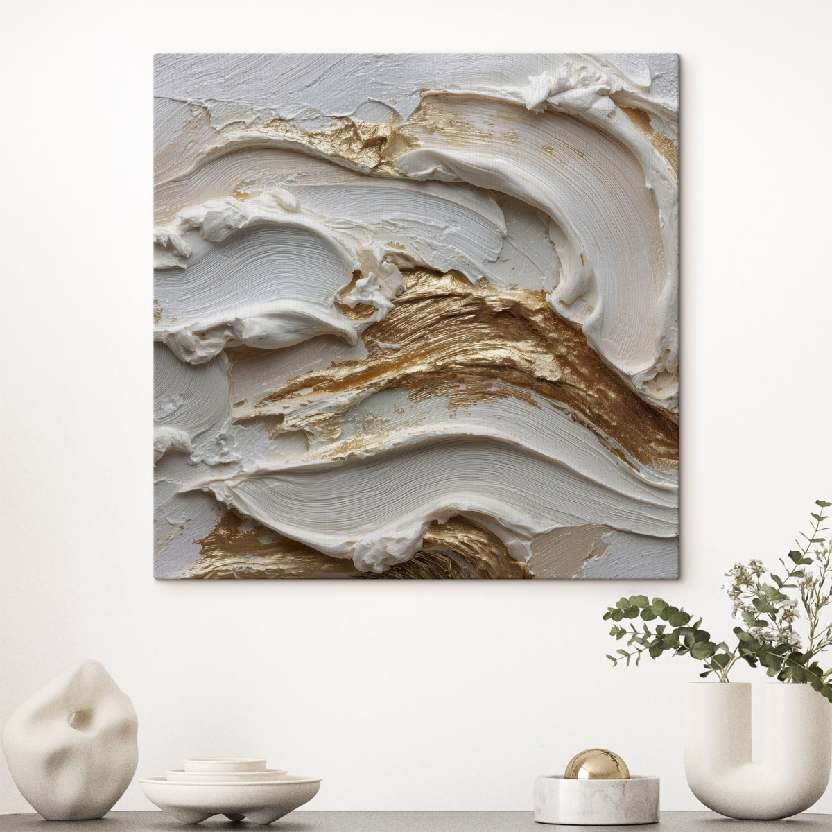 Golfvorm in volumetrische abstractiestijl — interieur 2
