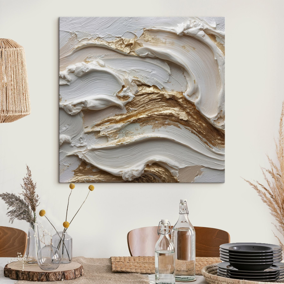 Golfvorm in volumetrische abstractiestijl — interieur 3