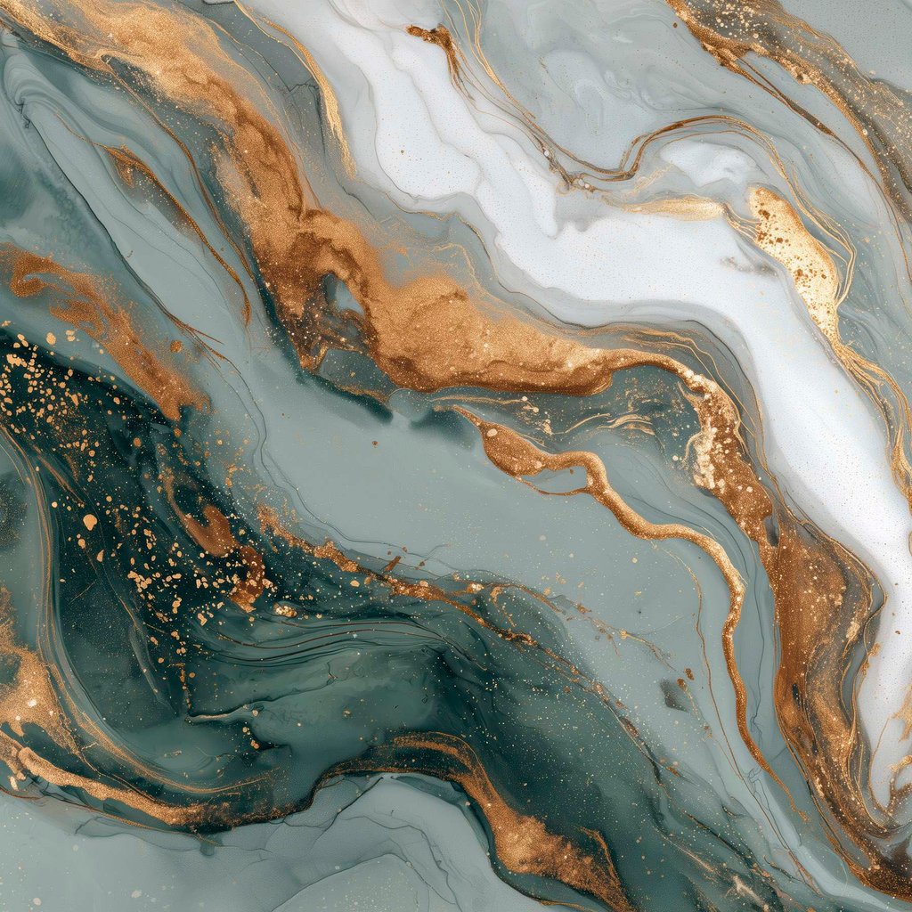 Abstractie met donkergroene en grijze strepen — volledig ontwerp