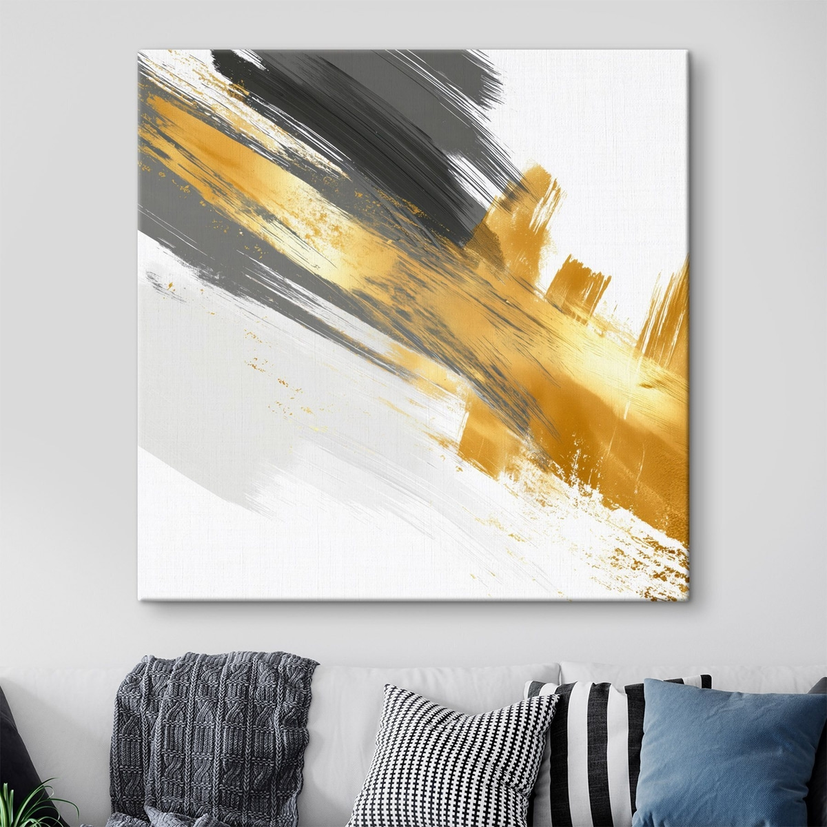 Moderne kunst met elementen van snelle penseelstreken — interieur 3