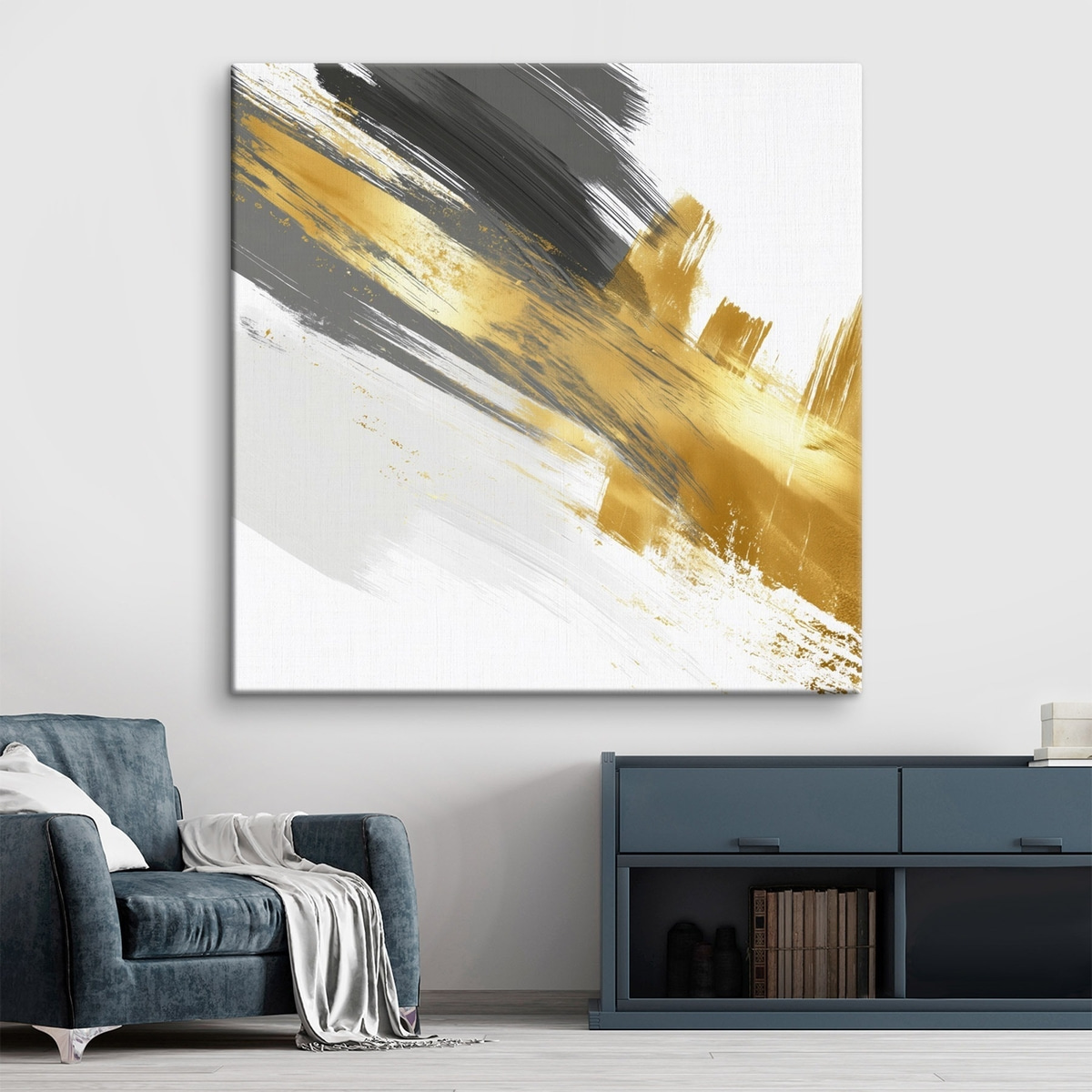 Moderne kunst met elementen van snelle penseelstreken — interieur 2