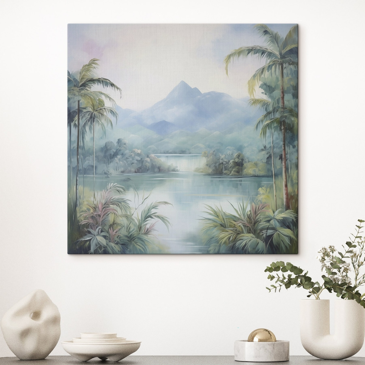 Rivier in de jungle voor de berg — interieur 2