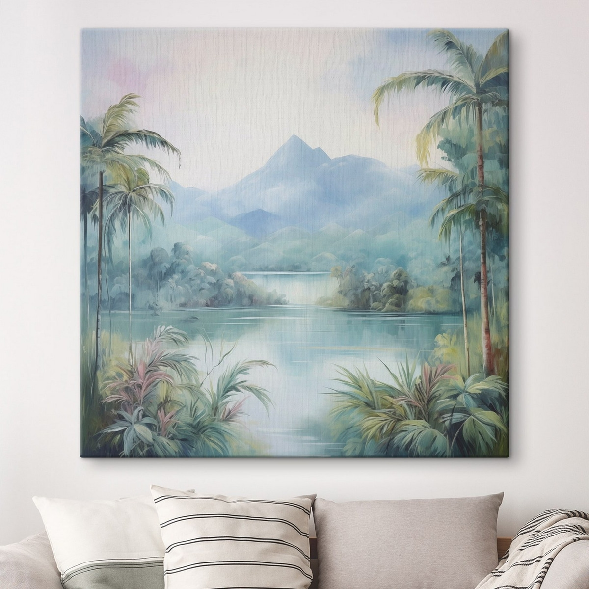 Rivier in de jungle voor de berg — interieur 1