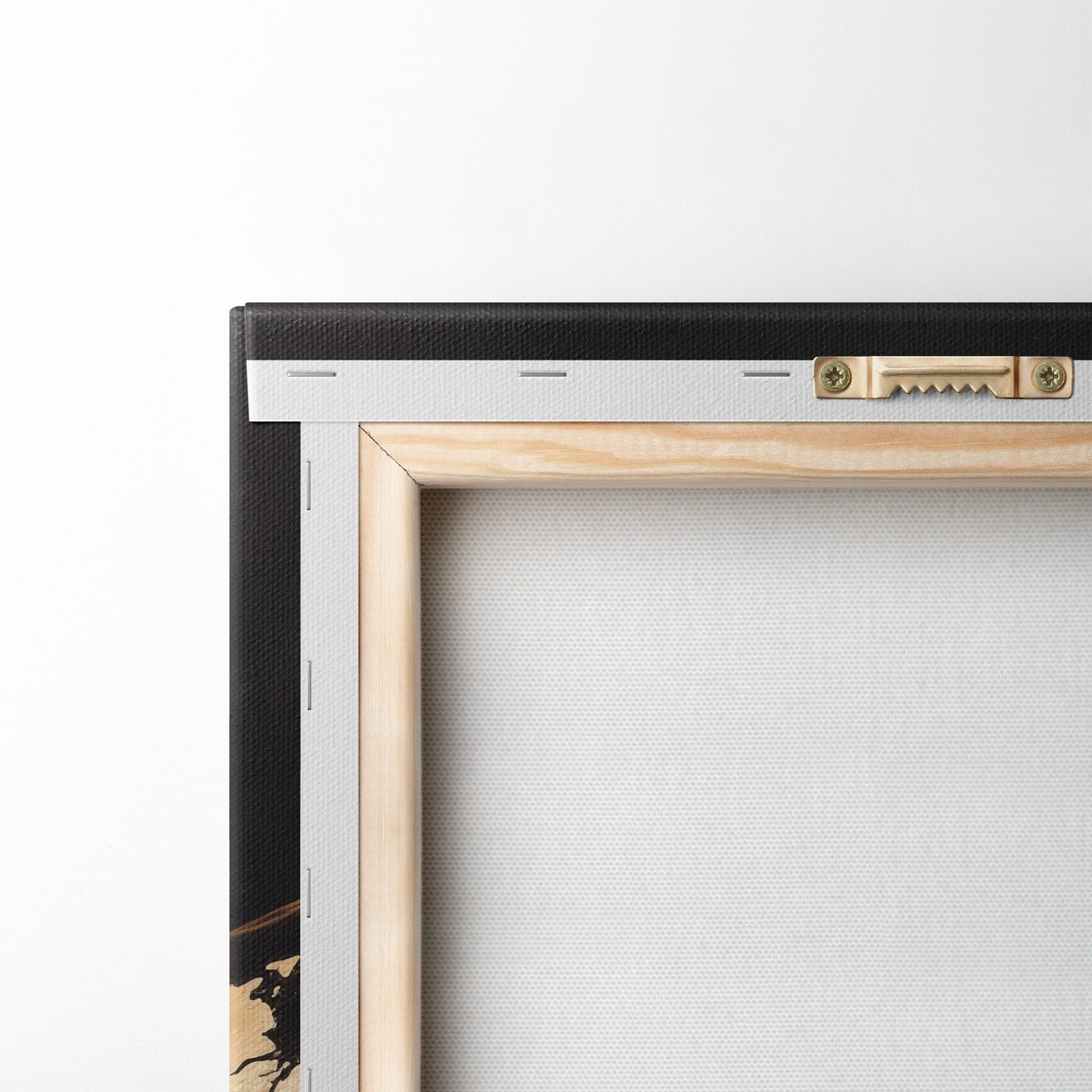 Gele gestructureerde abstracte wereldbol, planeet op een zwarte achtergrond, moderne minimalistische kunst — achterkant