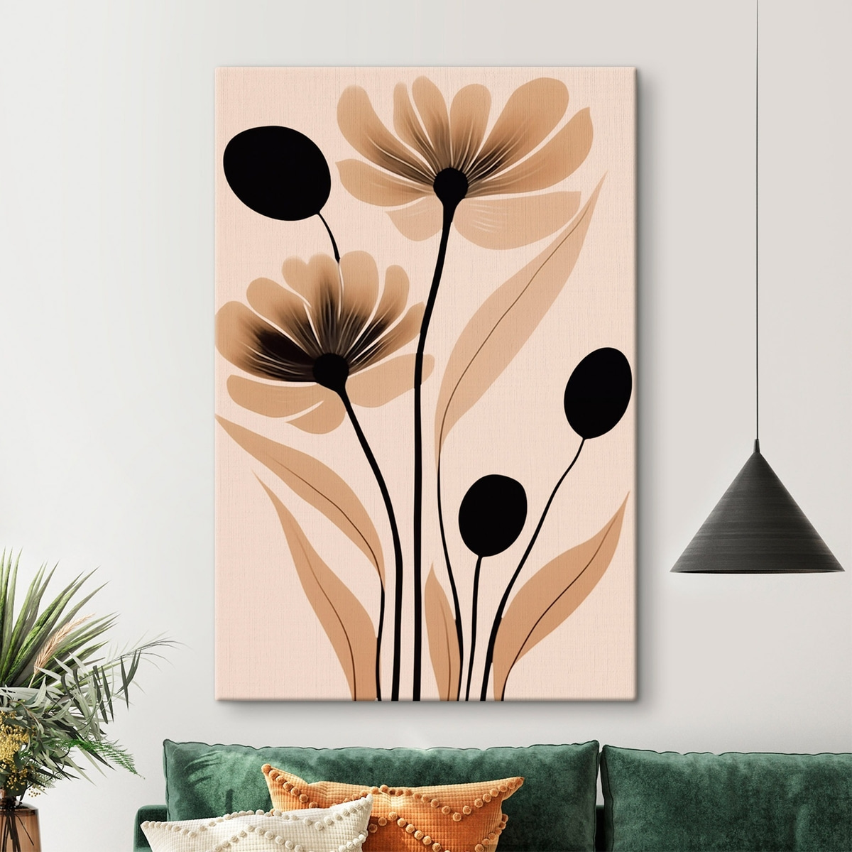 Abstracte bloemen — interieur 1