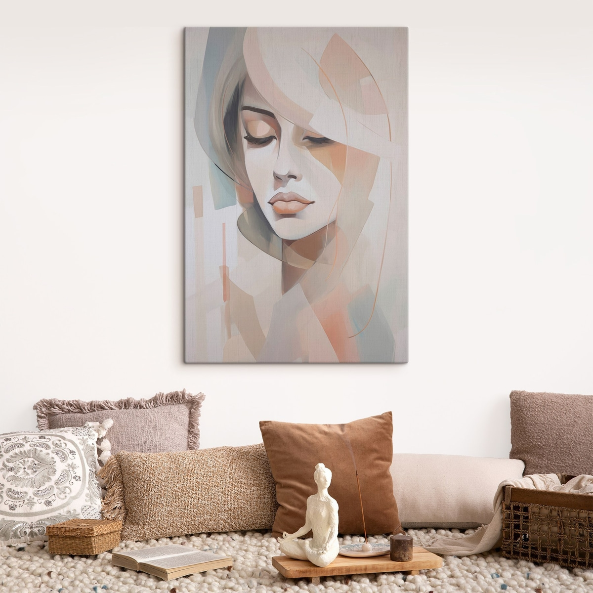 Abstract portret van een meisje — interieur 2
