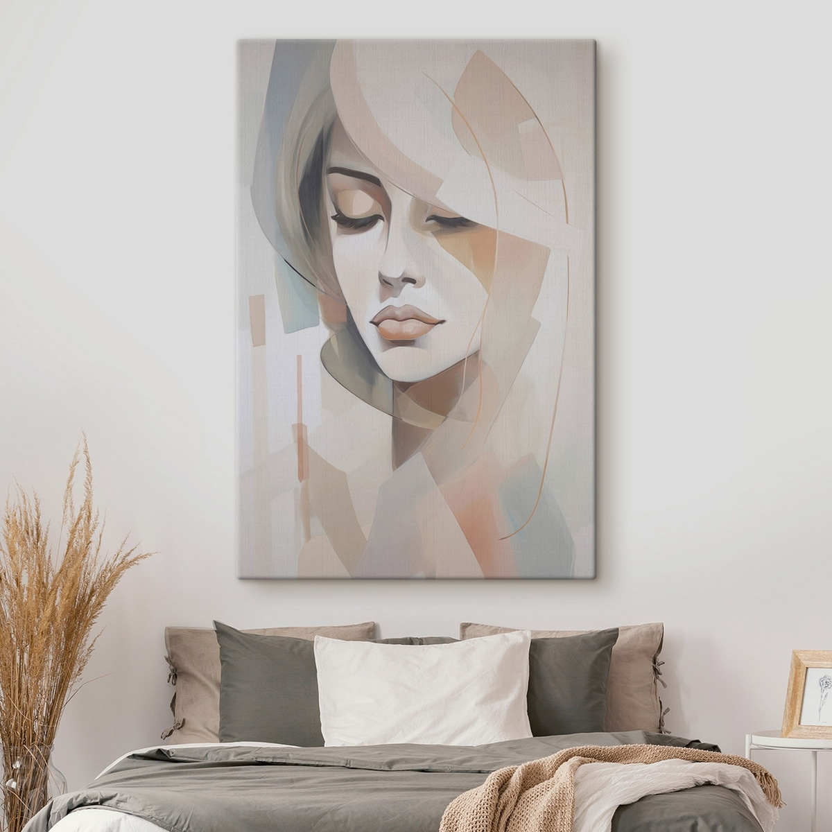 Abstract portret van een meisje — interieur 1