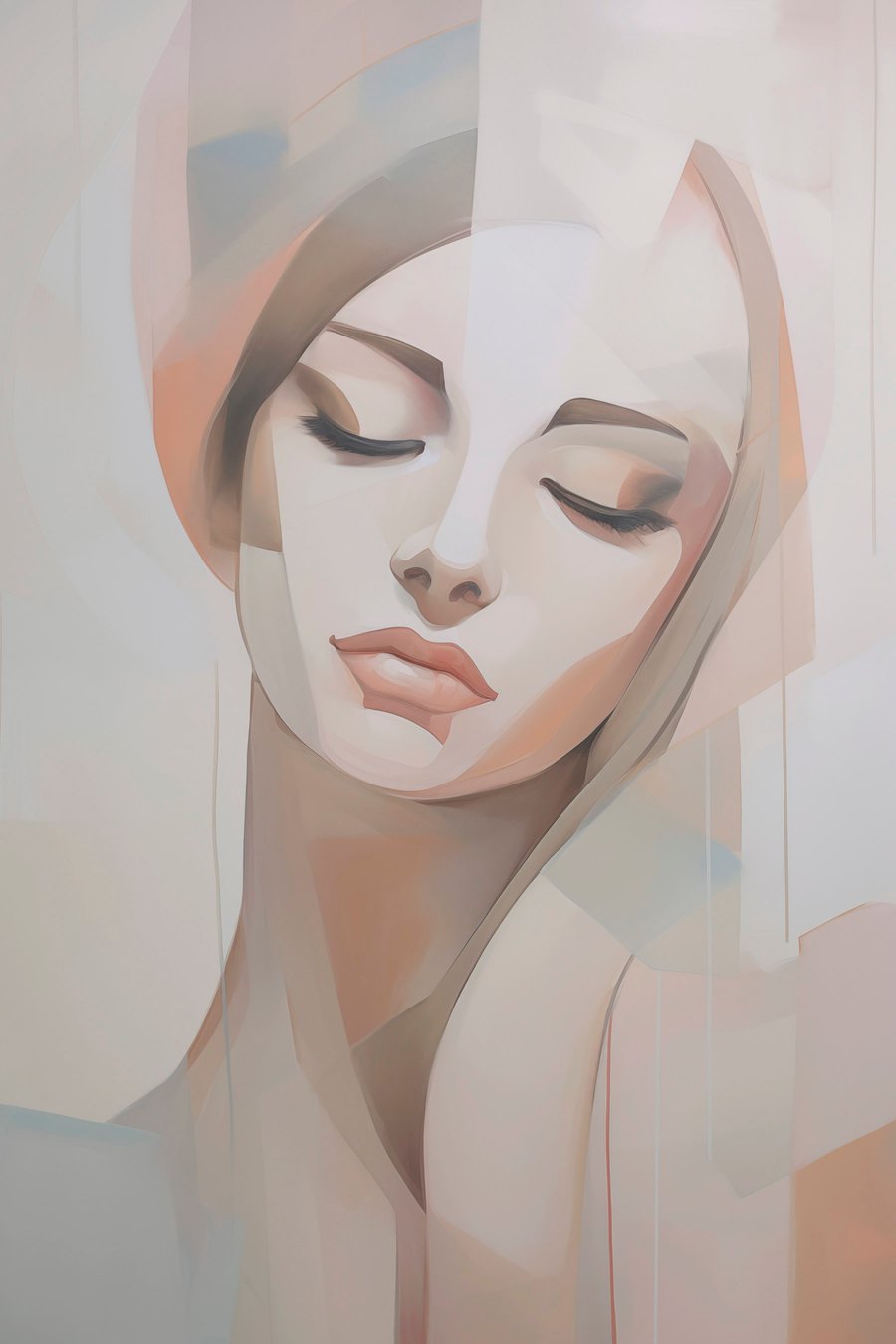 Portret van een meisje — volledig ontwerp