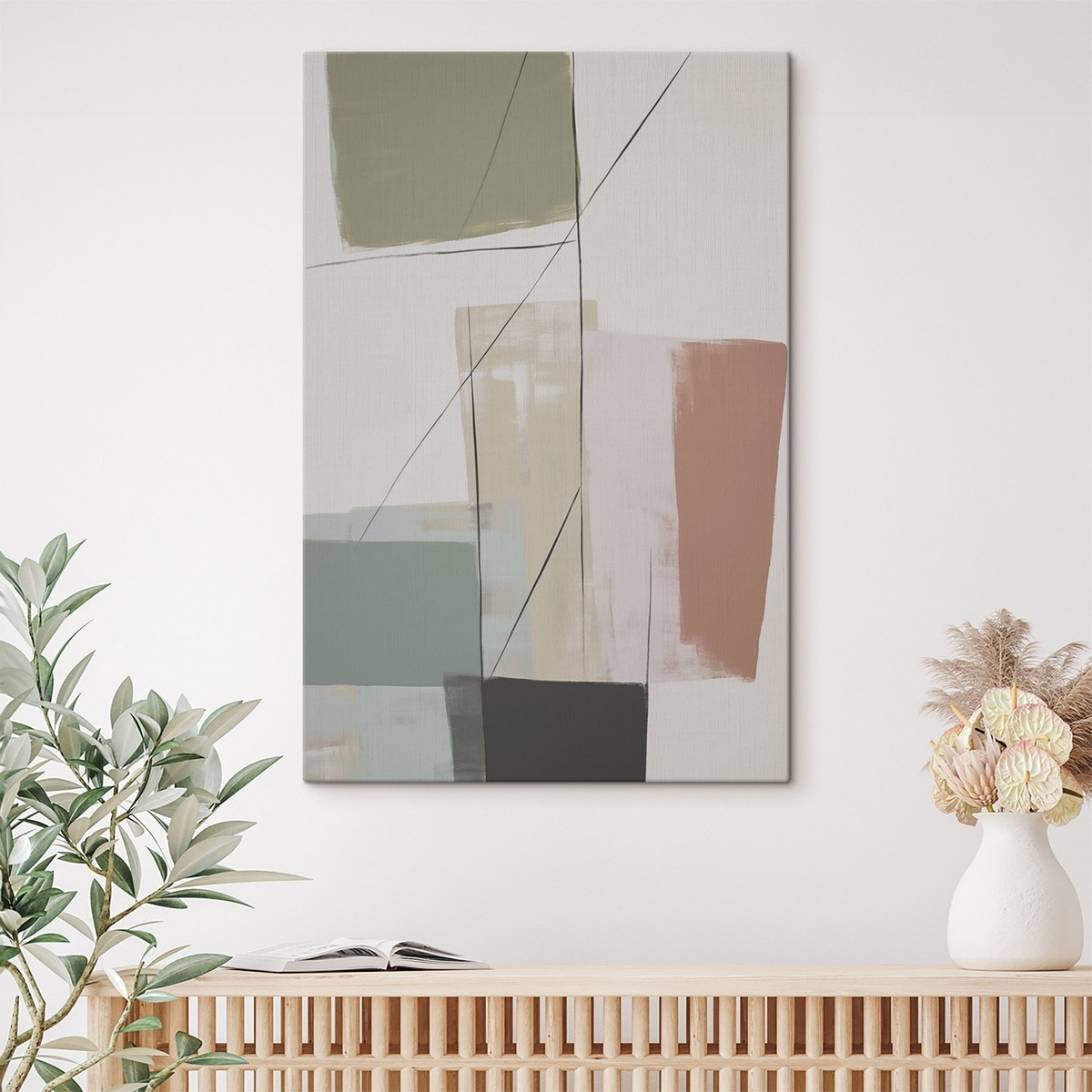 Abstractie met imitatie van slijtageplekken — interieur 1